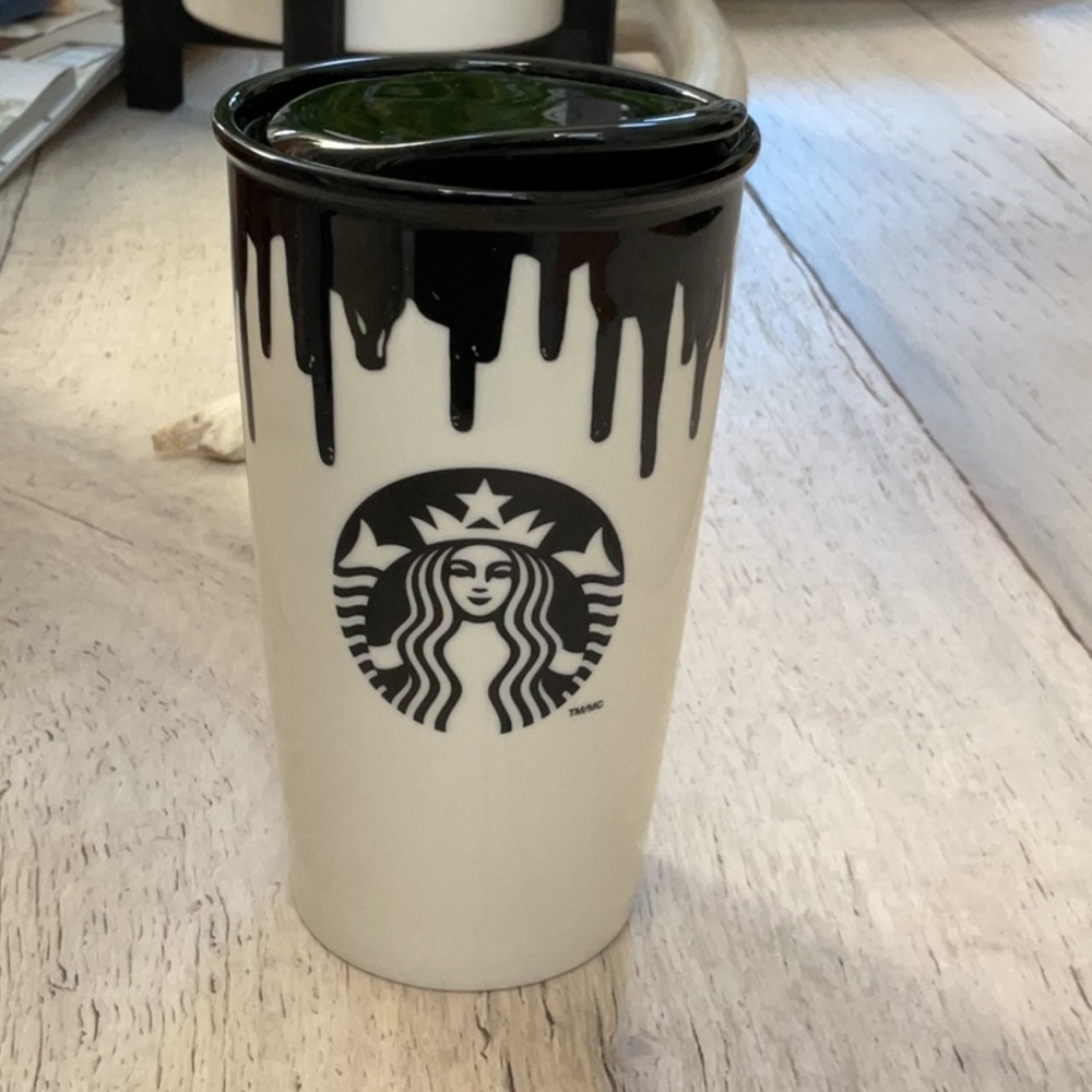 New Starbucks Band Of Outsiders limited addition, 2014, ceramic black, drip cup.